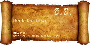 Bort Darinka névjegykártya